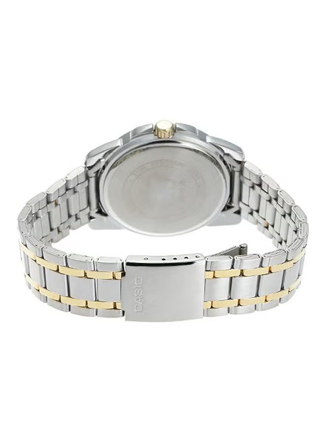Casio Couple's Watch - MTP/LTP-1314SG-1A Silver/Gold Dial - Image 4